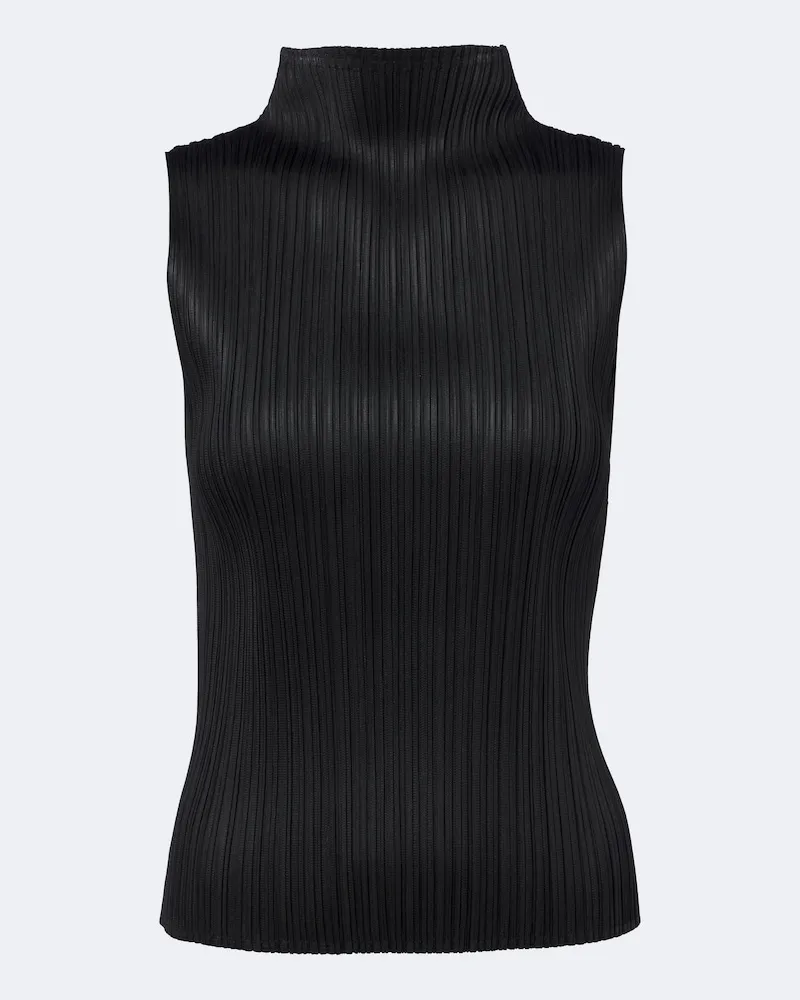 Issey Miyake Top Basics Schwarz