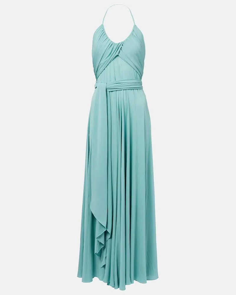 Alaïa Alaïa Maxikleid aus Jersey Blau