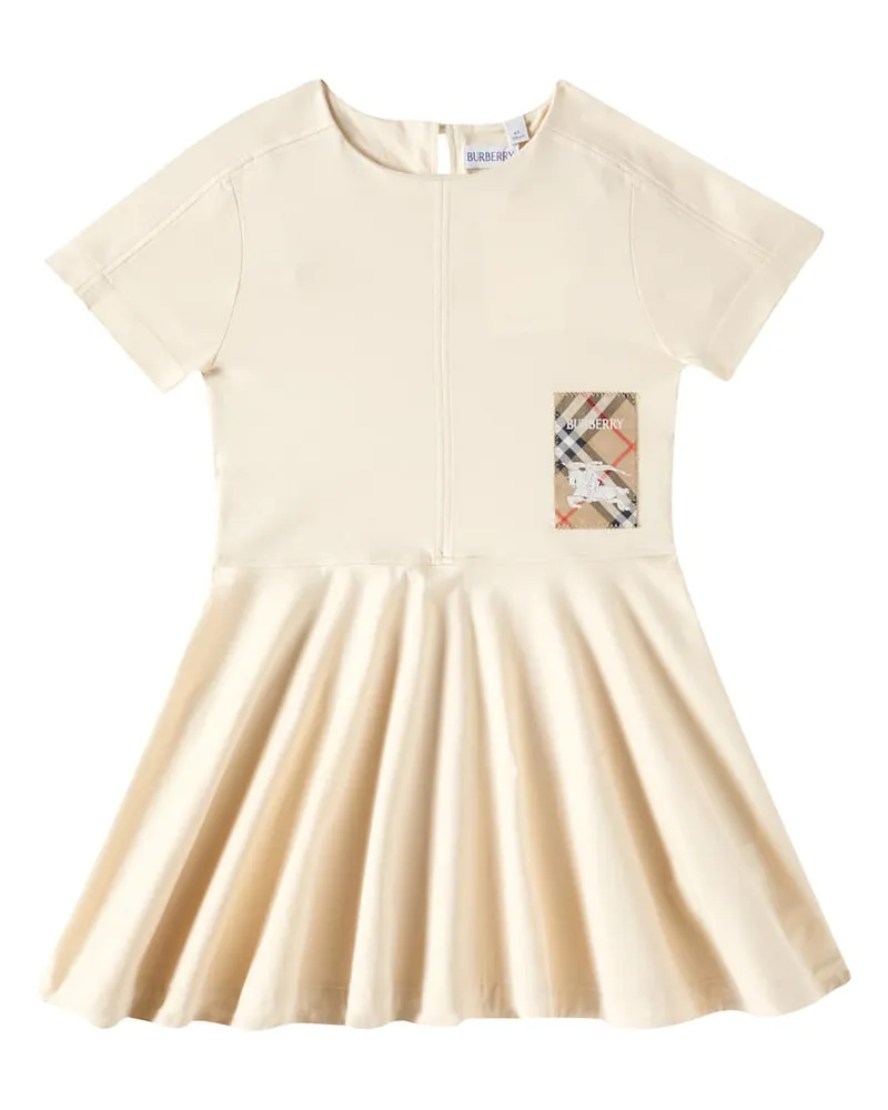 Burberry Kleid EKD aus Baumwoll-Jersey Beige
