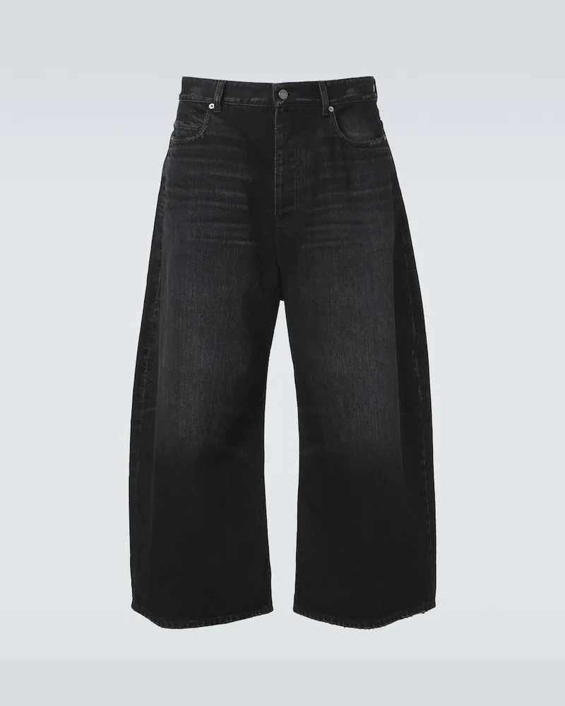 Balenciaga Barrel Jeans Schwarz