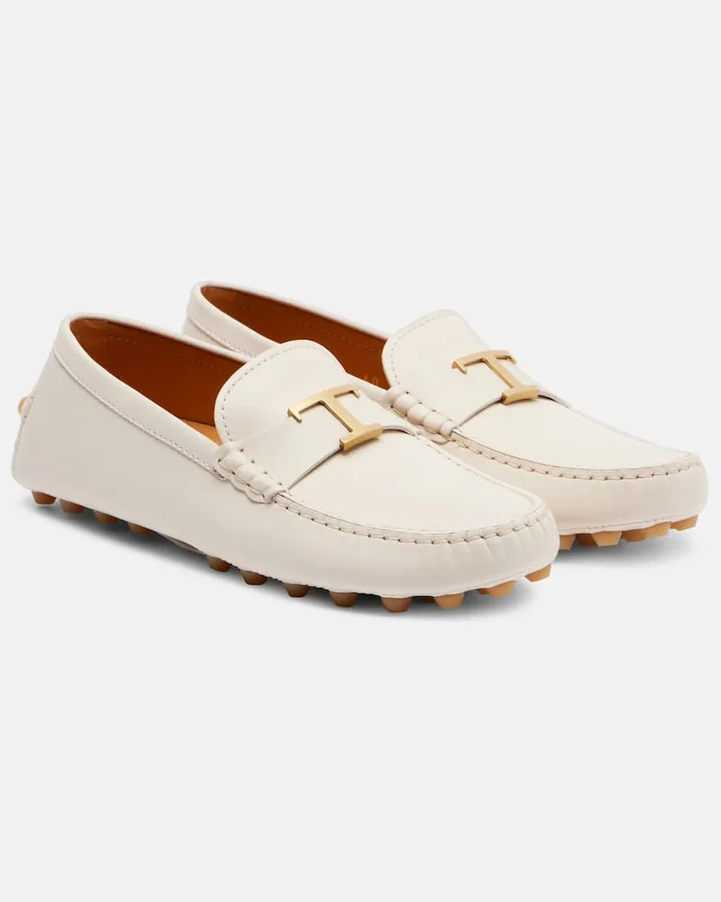 TOD'S Mokassins Gommino Bubble aus Leder Beige