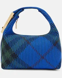 Burberry Tote aus Jacquard Blau