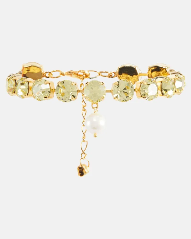 Magda Butrym Armband mit Kristallen Gold