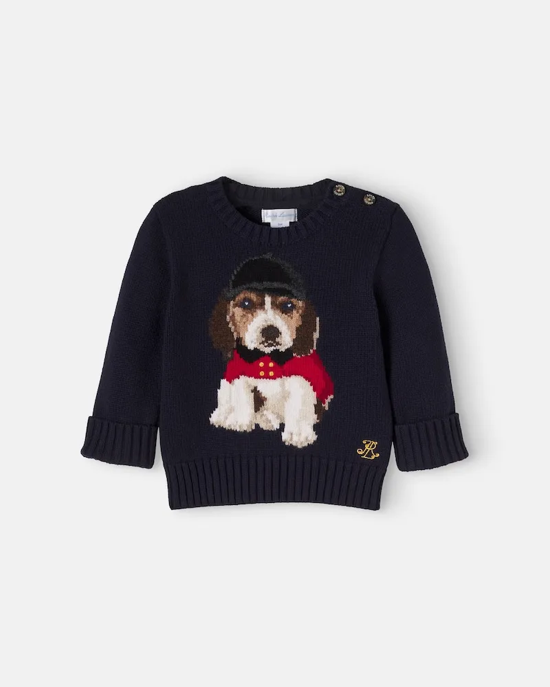 Ralph Lauren Baby Pullover aus Baumwolle Blau