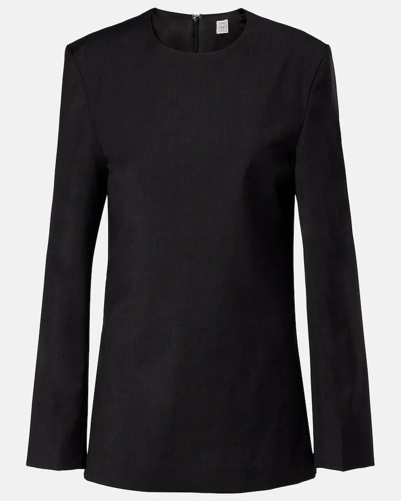 Totême Top aus Wolle Grau