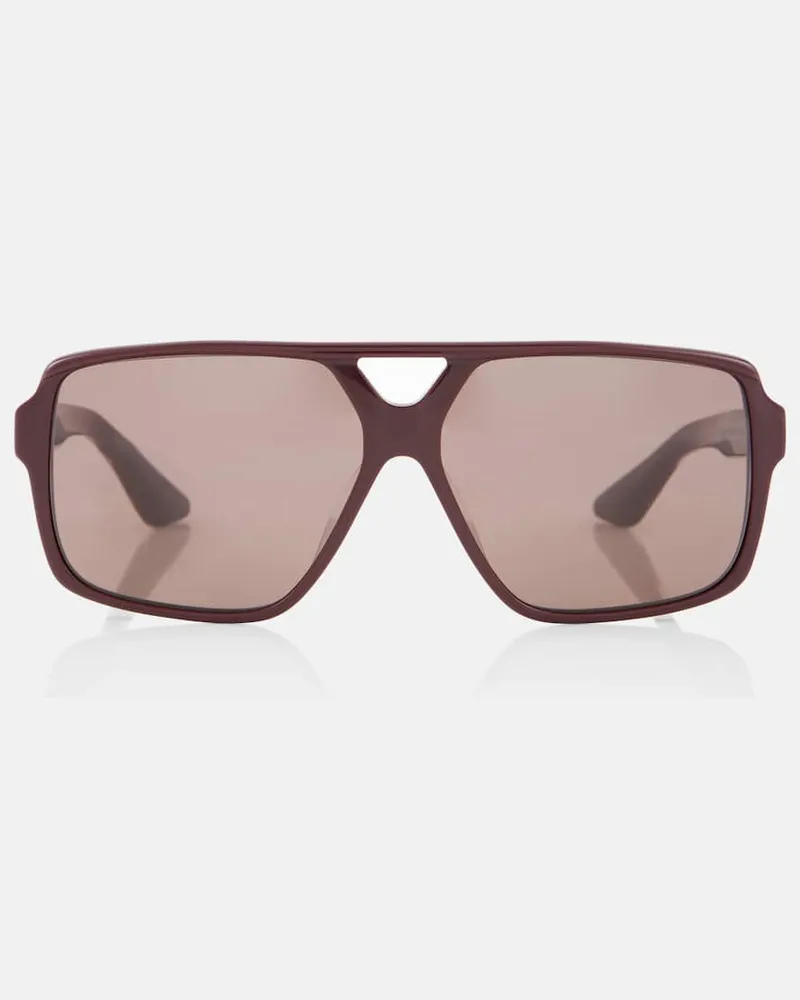 KHAITE X Oliver Peoples Aviator-Sonnenbrille 1977C Burgund