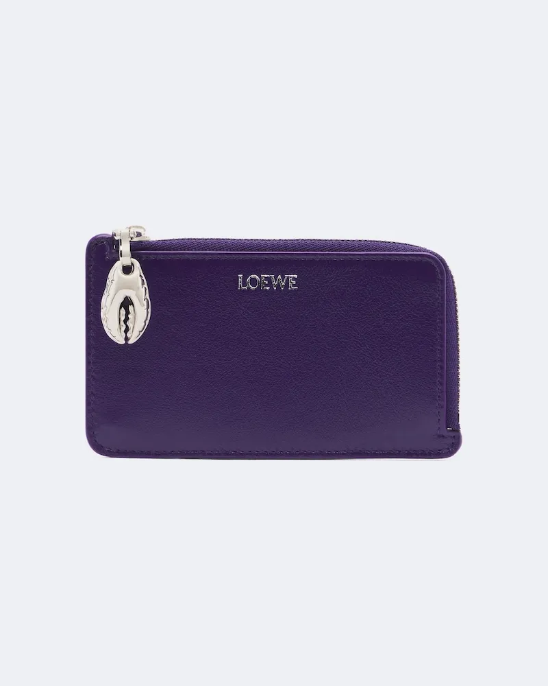Loewe X Cosima von Bonin Kartenetui Claw aus Leder Violett