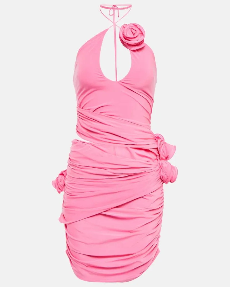 Magda Butrym Minikleid aus Jersey Rosa