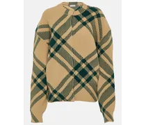Cardigan Burberry Check aus einem Wollgemisch