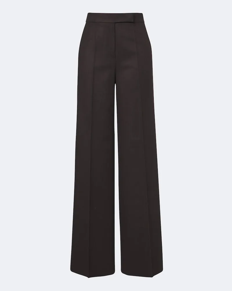 Max Mara Weite Hose aus Kamelhaar Braun