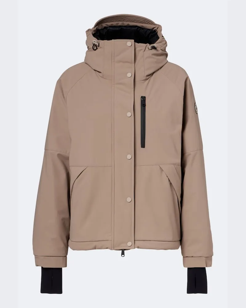 Brunello Cucinelli Wattierte Skijacke Braun