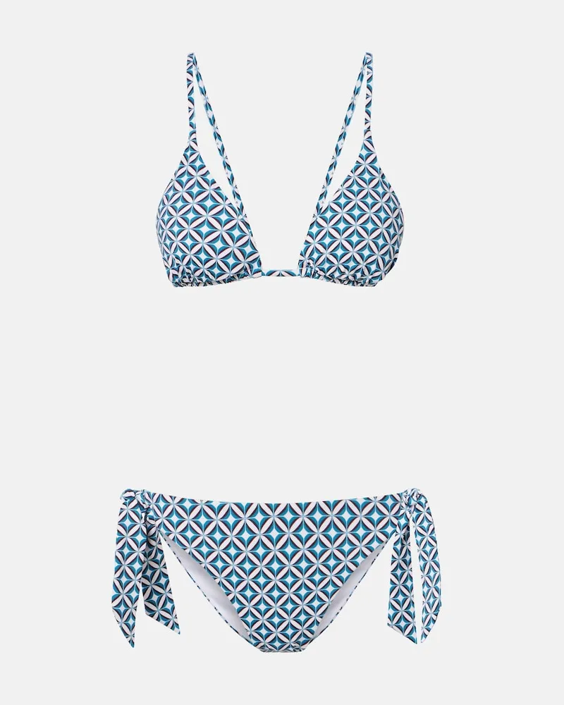 Max Mara Bedruckter Bikini Baobab Blau