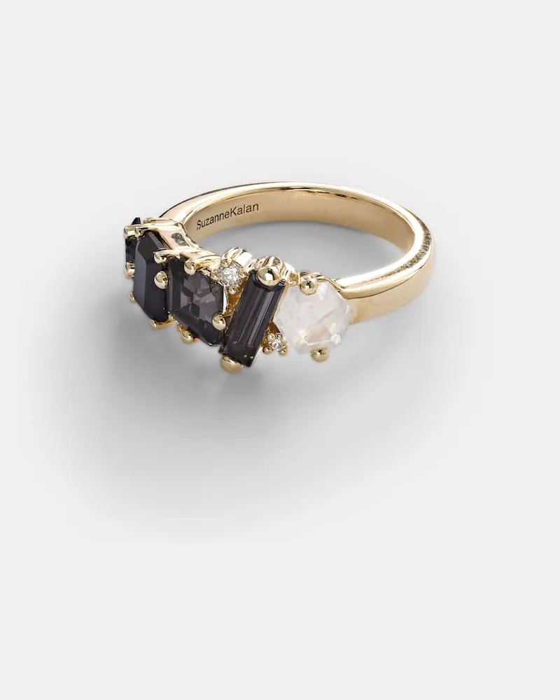 Suzanne Kalan Ring Nadima Glimmer aus 14kt Gelbgold mit Edelsteinen Gold