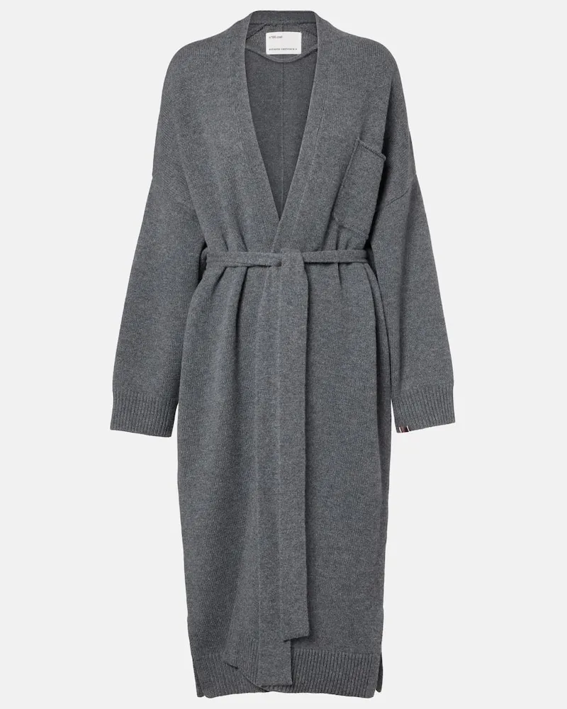 extreme cashmere Cardigan N°105 Coat aus Kaschmir Grau