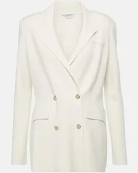 Gabriela Hearst Jacke Bowen aus Schurwolle Weiss