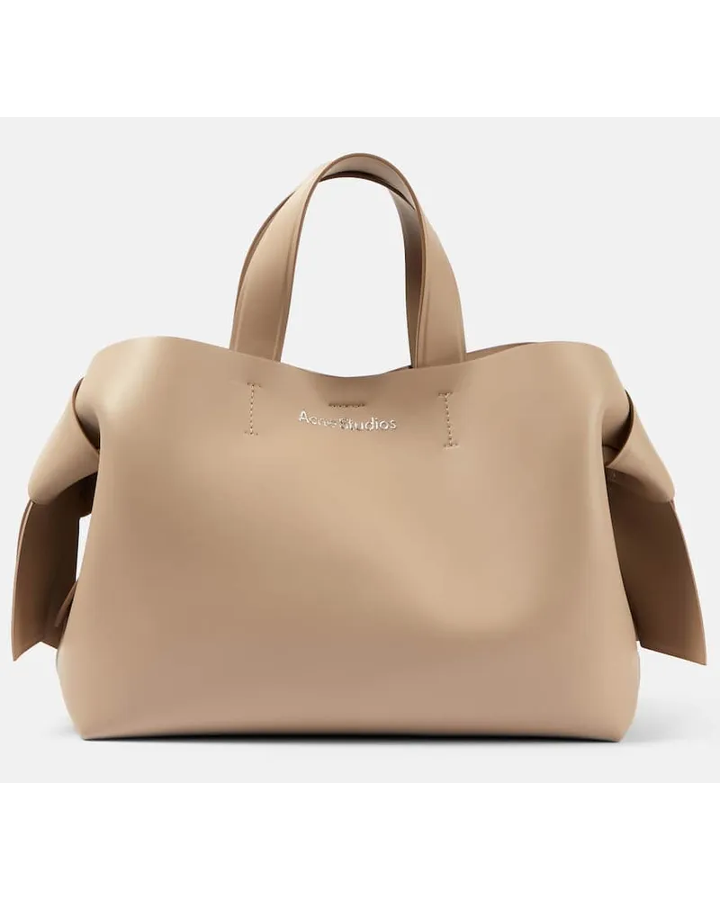 Acne Studios Tote Musubi Medium aus Leder Beige