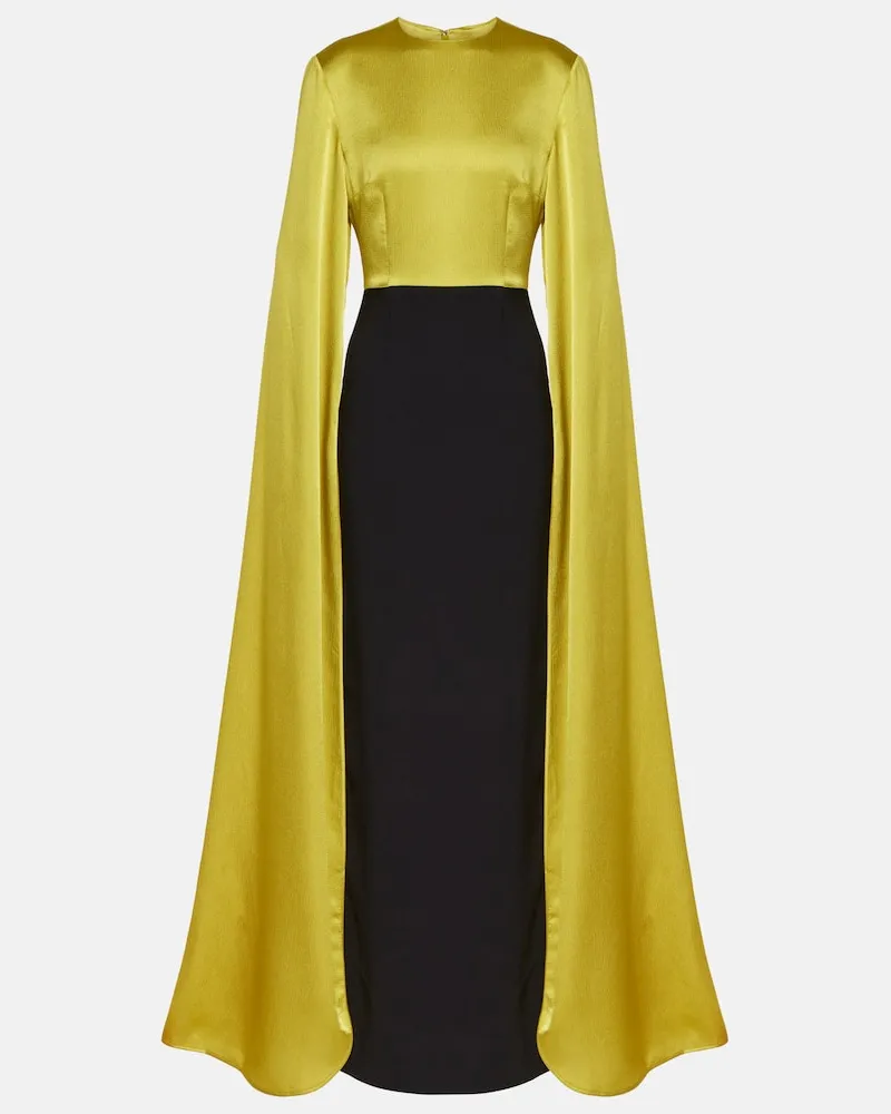Solace London Robe Adley aus Crêpe Multicolor