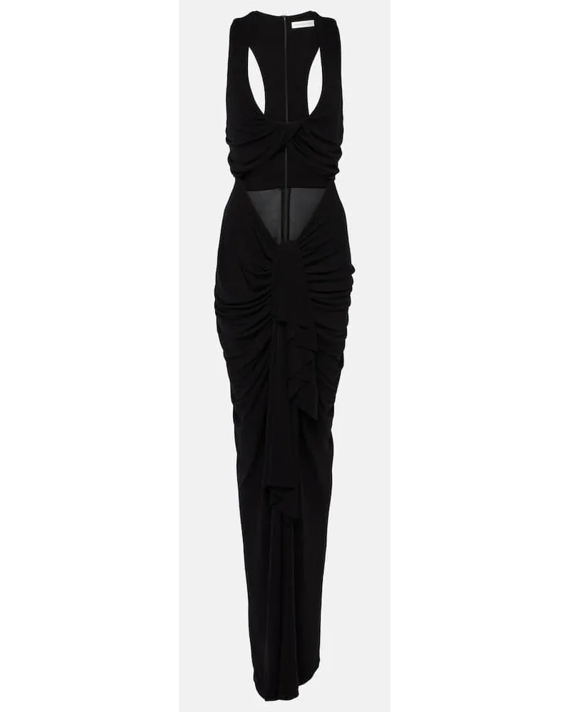 Christopher Esber Maxikleid Vivenda aus Jersey Schwarz