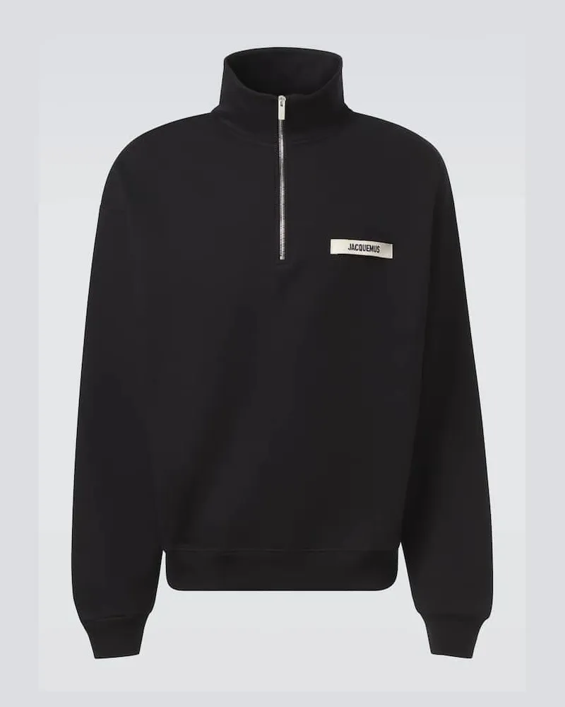 Jacquemus Sweatshirt aus Baumwolle Schwarz