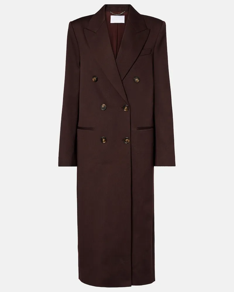 Stella McCartney Mantel aus Woll-Twill Braun