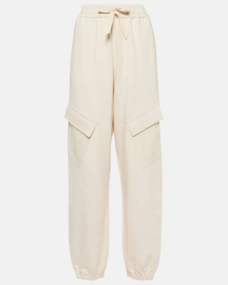 Jil Sander Cargohose aus Baumwoll-Jersey Neutral
