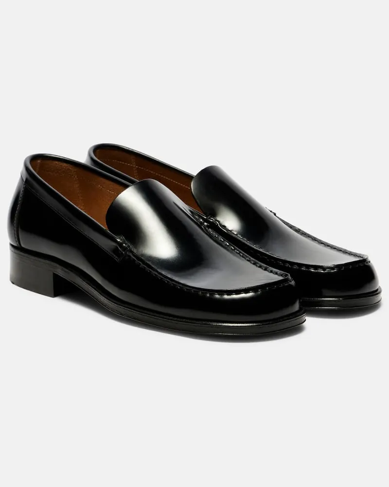 Christophe Lemaire Loafers Kate aus Leder Schwarz