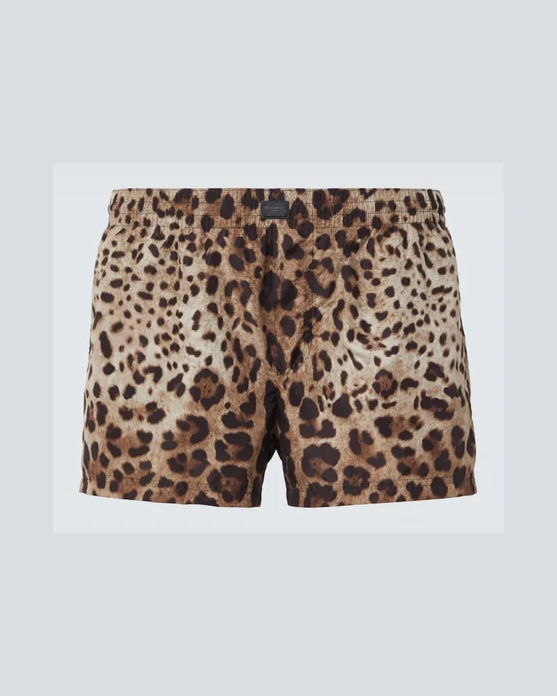 Dolce & Gabbana Bedruckte Badeshorts Multicolor