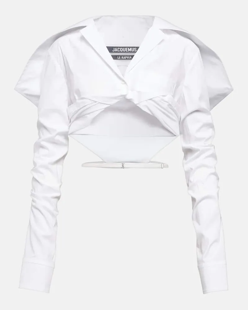 Jacquemus Hemd La Chemise Meio aus Baumwolle Weiß