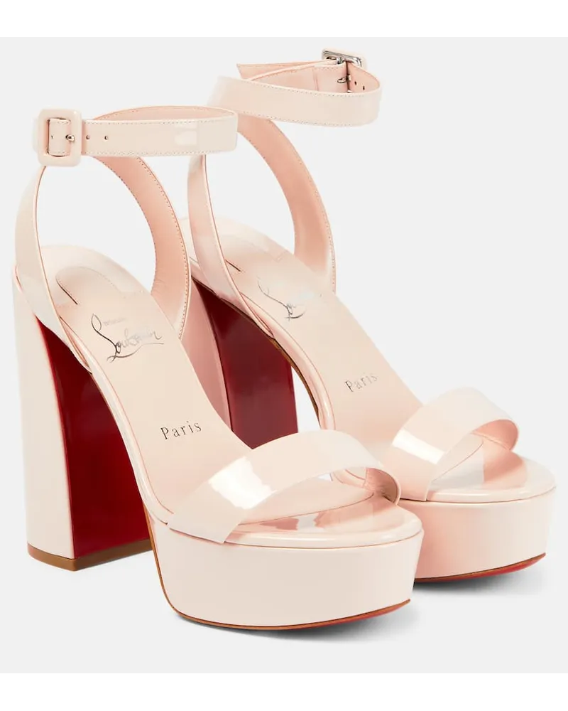 Christian Louboutin Plateausandalen Movida Sabina Beige