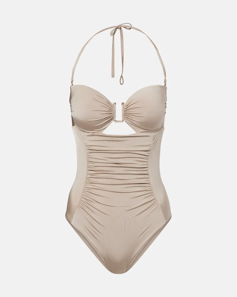Max Mara Badeanzug Curva Beige