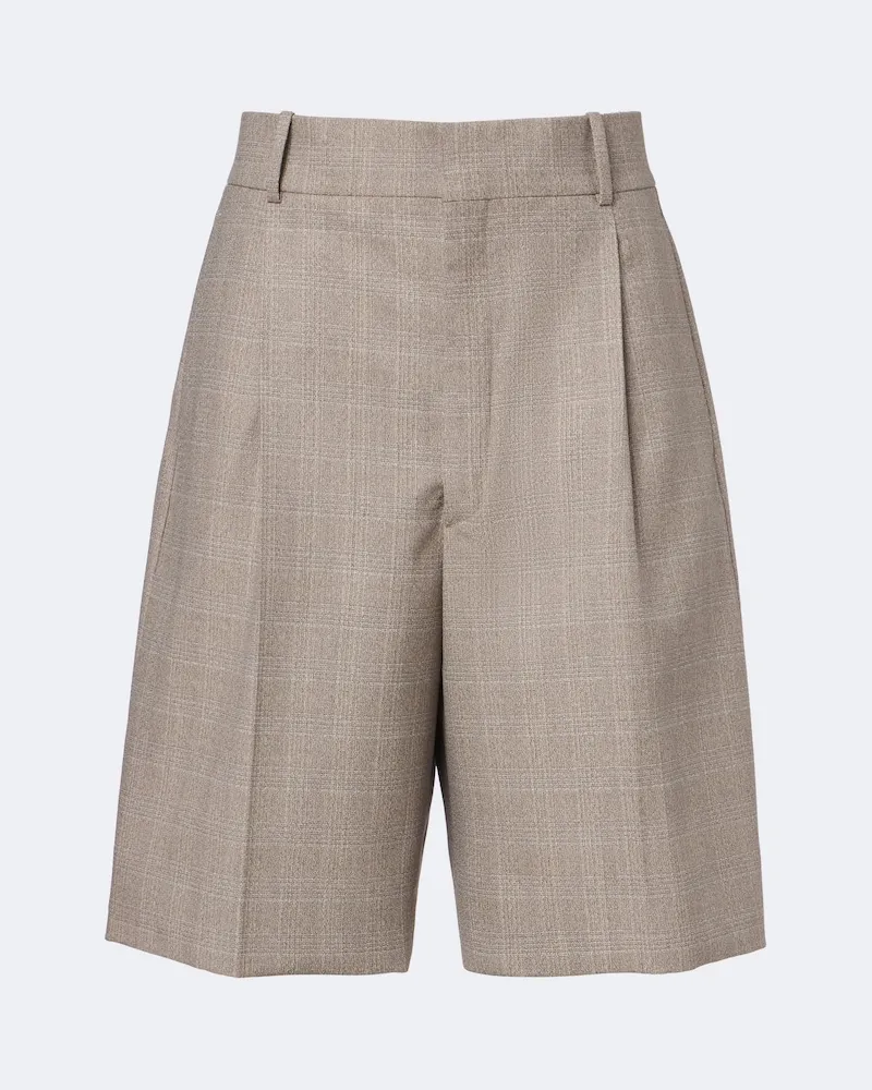 Bottega Veneta Bermuda-Shorts aus Wolle Beige