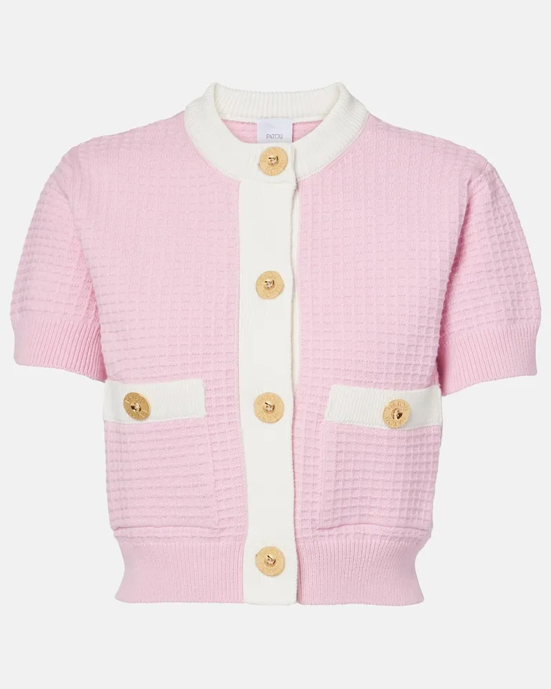 Patou Cardigan aus Baumwolle Rosa