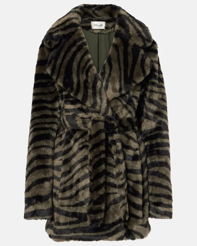 Diane von Furstenberg Jacke Tanesha aus Faux Shearling Multicolor