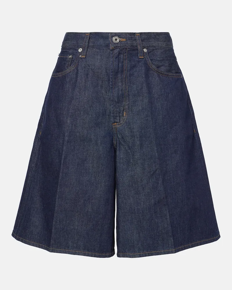 AGOLDE High-Rise Jeansshorts Nolan Blau