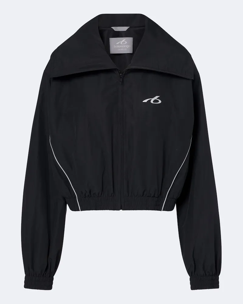 Balenciaga Trainingsjacke aus einem Baumwollgemisch Schwarz