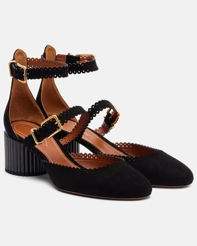 Zimmermann Pumps Eddie 55 aus Veloursleder Schwarz