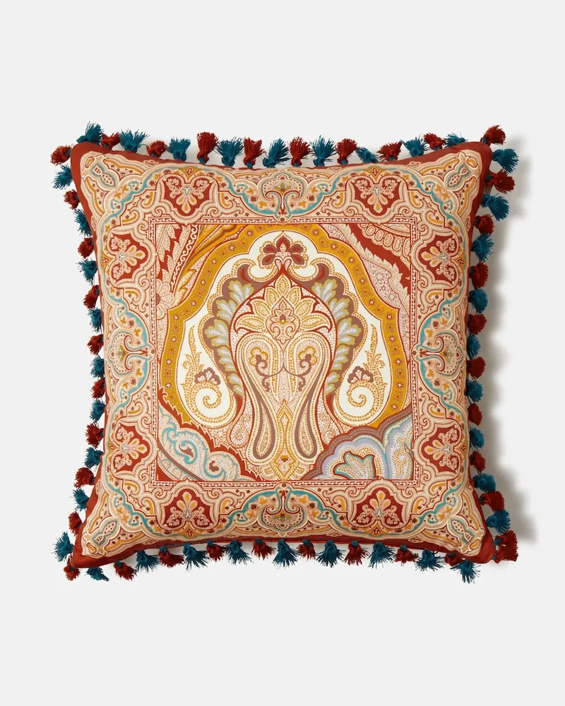Etro Kissen aus Baumwolle Orange