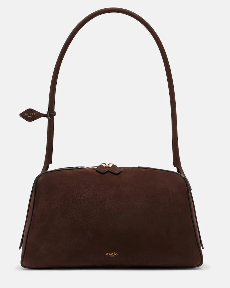 Alaïa Alaïa Schultertasche East West aus Leder Braun