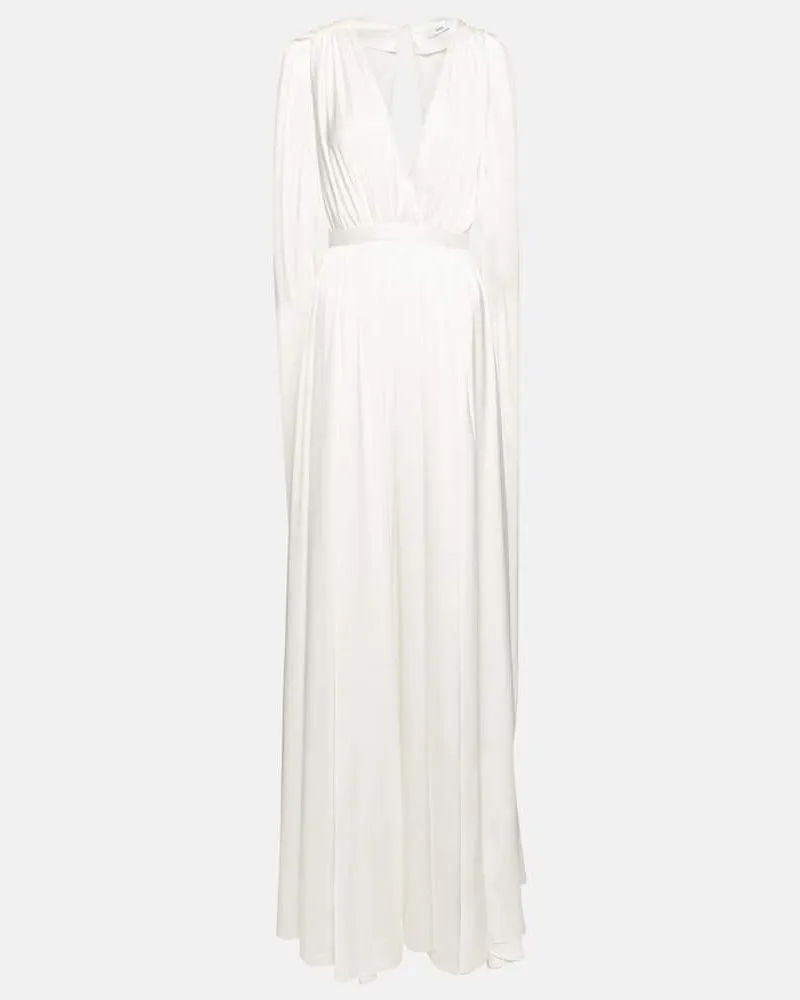 Safiyaa Robe aus Satin Weiß