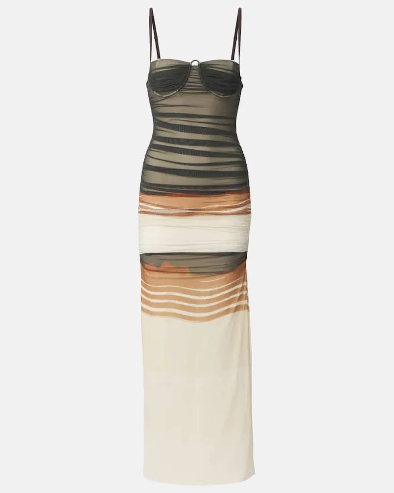 SIR Midikleid Breeze aus Mesh Multicolor