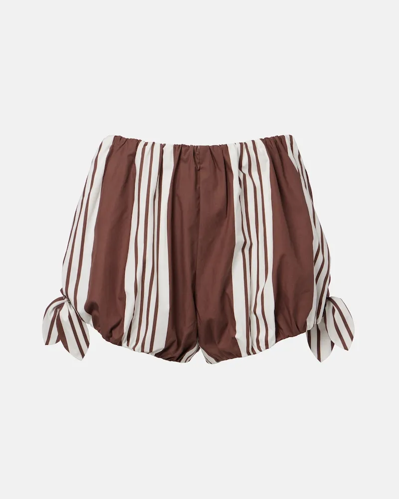 Posse Shorts Rosie aus Baumwolle Braun