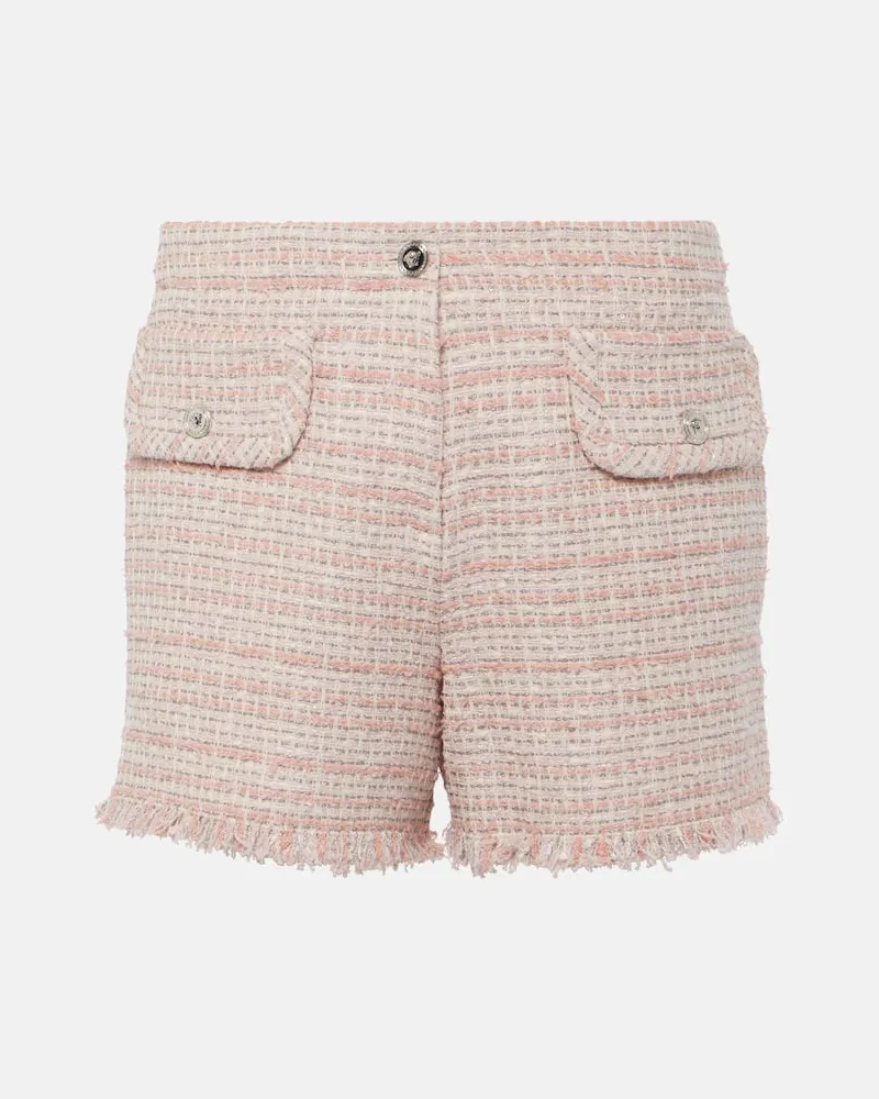 Versace Shorts aus Tweed Rosa