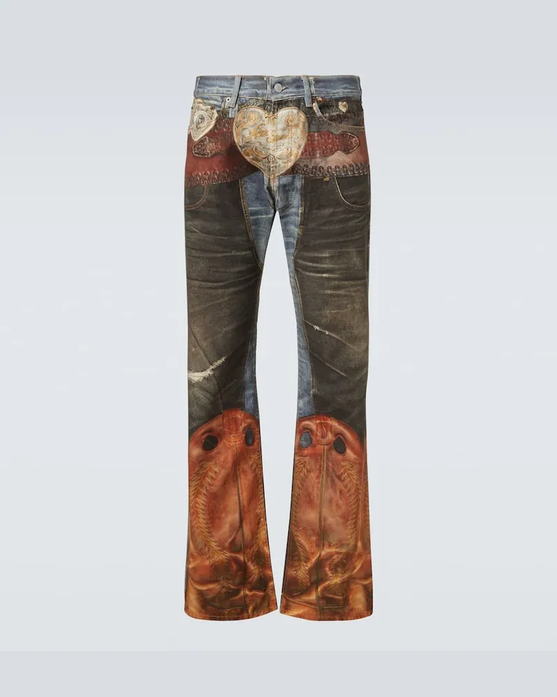 Acne Studios Low-Rise Straight Jeans Multicolor