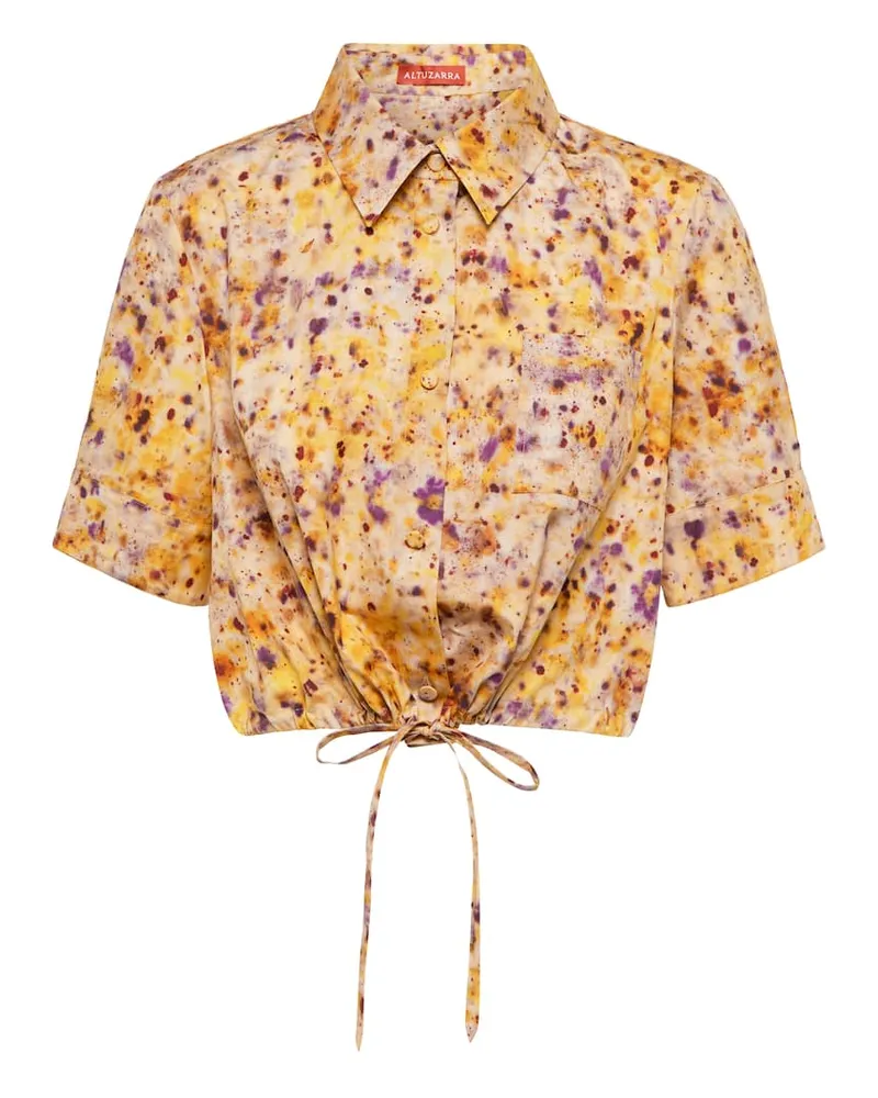 Altuzarra Bedrucktes Cropped-Top Ben Multicolor