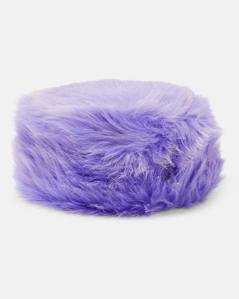 RUSLAN BAGINSKIY Hut aus Faux Fur Violett