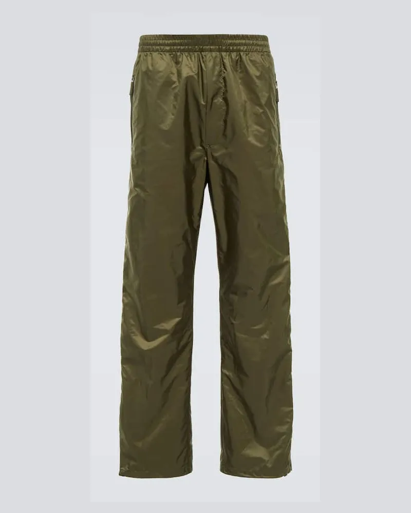 Prada Hose aus Re-Nylon Grün