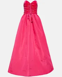 Monique Lhuillier Robe aus Seide Pink