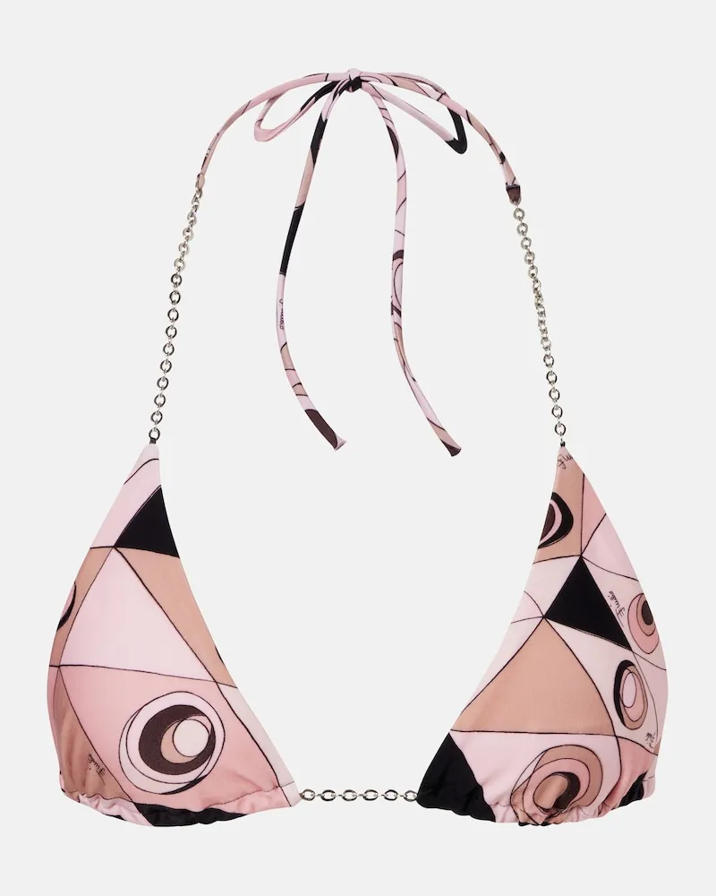 Emilio Pucci Bikini-Oberteil Occhi Rosa