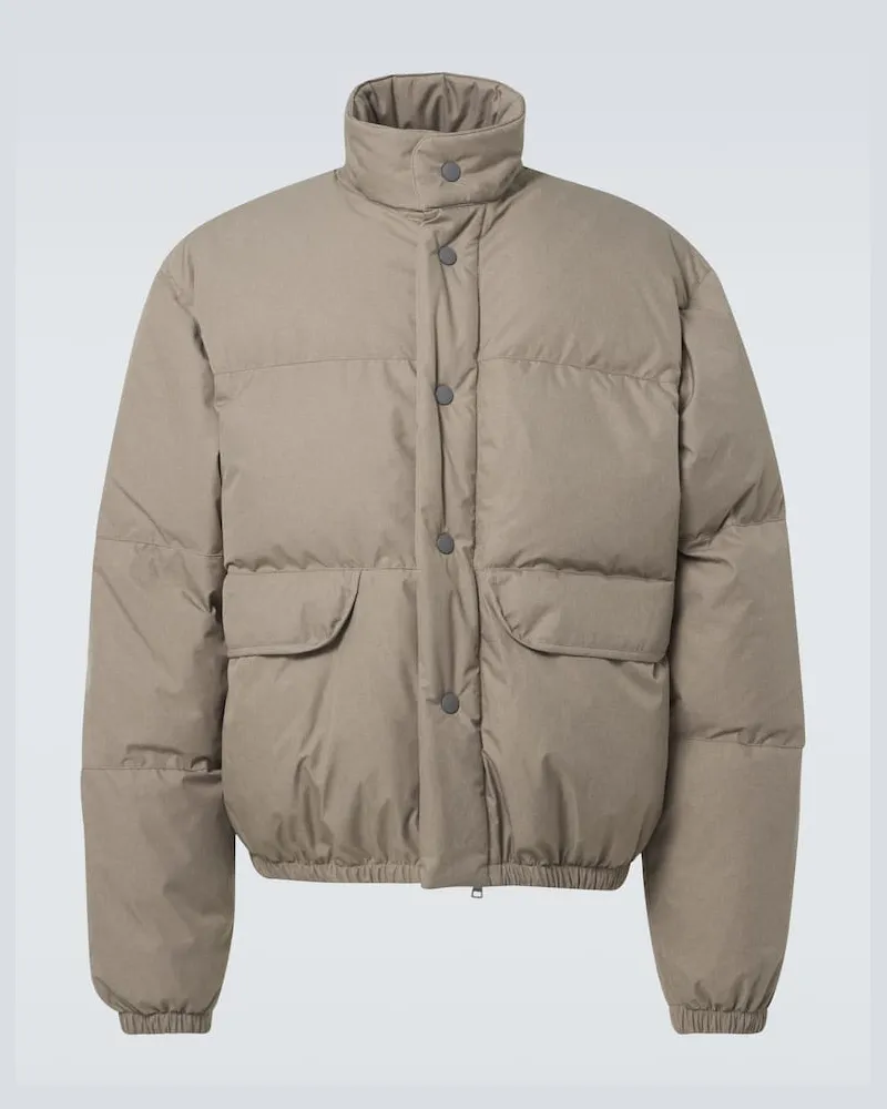 Our Legacy Wattierte Jacke Inhale Puffa Beige