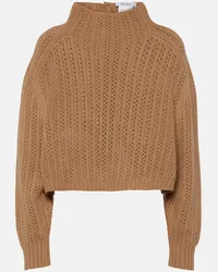 Max Mara Pullover Hodeida aus Wolle und Kaschmir Beige